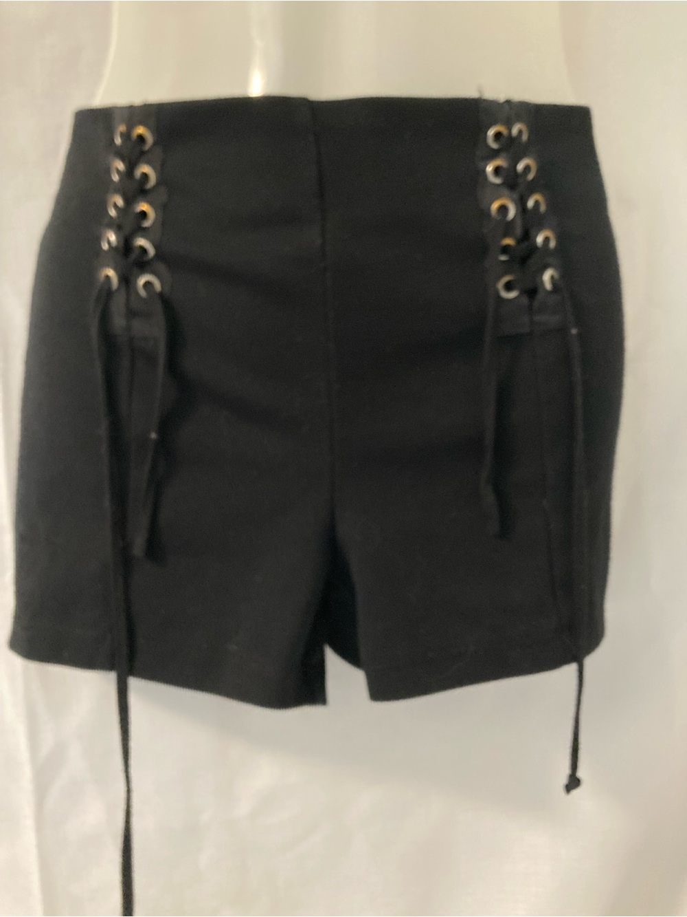 Ardene Black Lace Up Side Y2K skorts Size Small